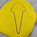 Ice Cream Cone Cookie Cutter Outline #1 - Beach / Summer