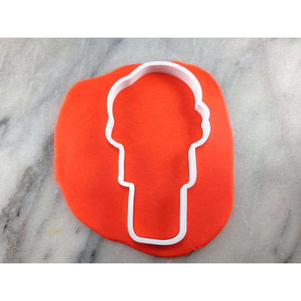 Ice Cream Cone Cookie Cutter Outline #2 Beach / Summer Cookie Cutter Lady 