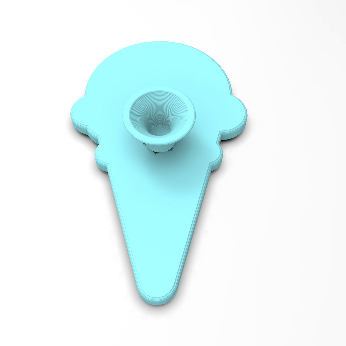 Ice Cream Cone Cookie Cutter | Stamp | Stencil #1