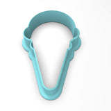 Ice Cream Cone Cookie Cutter | Stamp | Stencil #1
