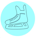 Ice Skate Cookie Cutter | Stamp | Stencil #2 Animals & Dinosaurs Cookie Cutter Lady MINI - 2 Inches (5cm) Debosser ONLY 