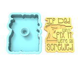 If Dad Can't Fix It Cookie Cutter | Stamp | Stencil #1