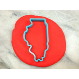 Illinois Cookie Cutter Outline - States/Country/Continent