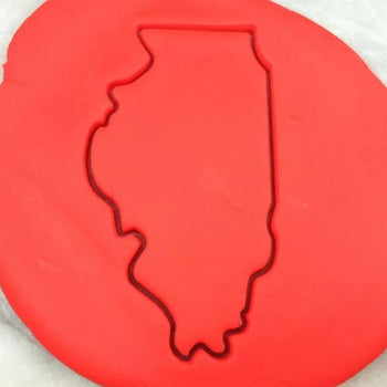 Illinois Cookie Cutter Outline - States/Country/Continent