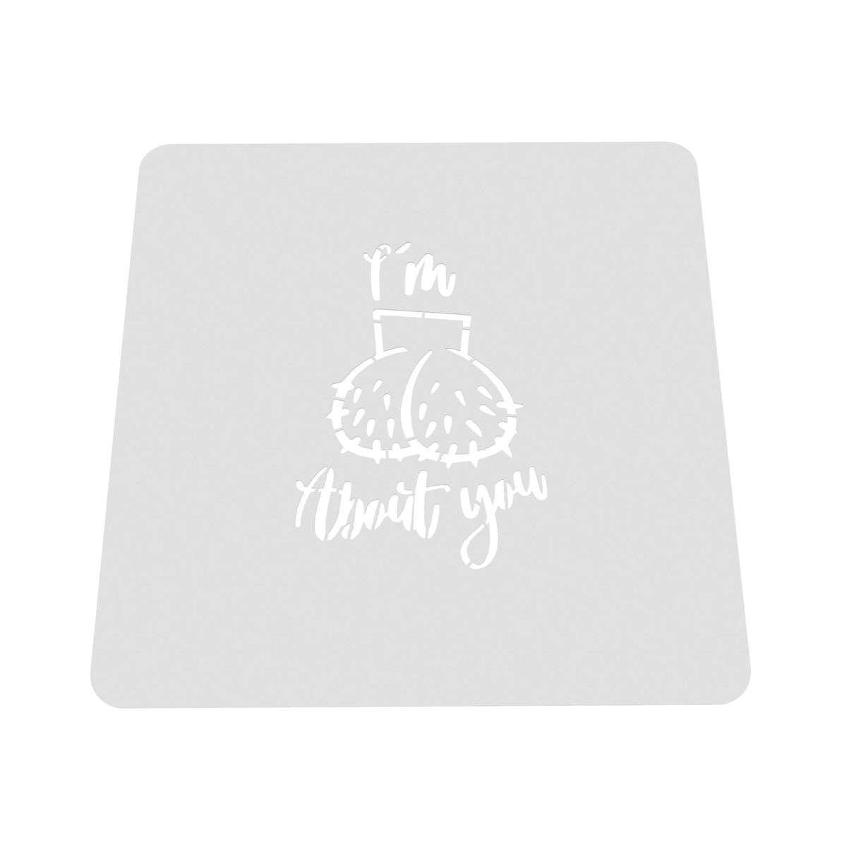 I'm Nuts About You Cookie Cutter | Stamp | Stencil #1 Bachelorette & Bachelor Cookie Cutter Lady MINI - 2 Inches (5cm) Stencil ONLY 