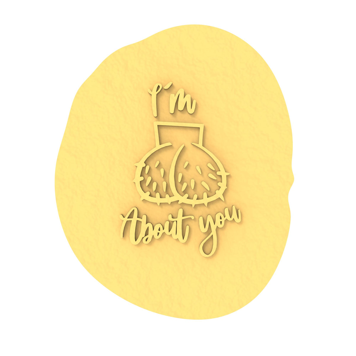 I'm Nuts About You Cookie Cutter | Stamp | Stencil #1 Bachelorette & Bachelor Cookie Cutter Lady 