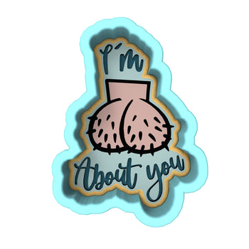 I'm Nuts About You Cookie Cutter | Stamp | Stencil #1 Bachelorette & Bachelor Cookie Cutter Lady 