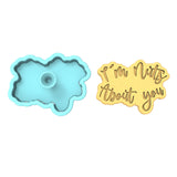 I'm Nuts About You Text Cookie Cutter | Stamp | Stencil #1 Bachelorette & Bachelor Cookie Cutter Lady 