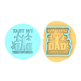 I'm That Dad Cookie Cutter | Stamp | Stencil #1 Cookie Cutter Lady MINI - 2 Inches (5cm) **BUNDLE** Cutter + Debosser 