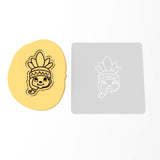 Indian Cookie Cutter | Stamp | Stencil #1 Halloween / Fall Cookie Cutter Lady 3 Inch Cupcake/Small Cookie Stamp Only Yes