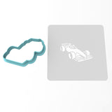 Indy Car Cookie Cutter | Stamp | Stencil #2