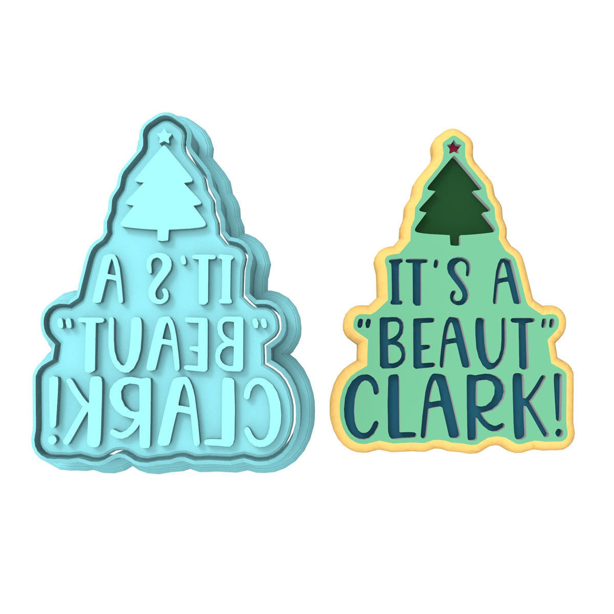 It's a Beaut Clark Cookie Cutter | Stamp | Stencil #1