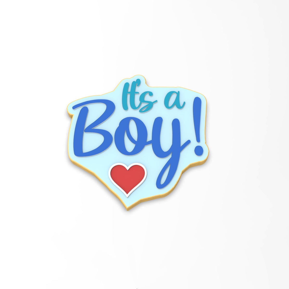 It's a Boy Cookie Cutter | Stamp | Stencil #1