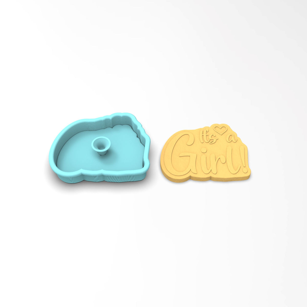 It's a Girl Cookie Cutter | Stamp | Stencil #1