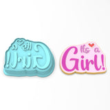 It's a Girl Cookie Cutter | Stamp | Stencil #1