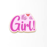 It's a Girl Cookie Cutter | Stamp | Stencil #1