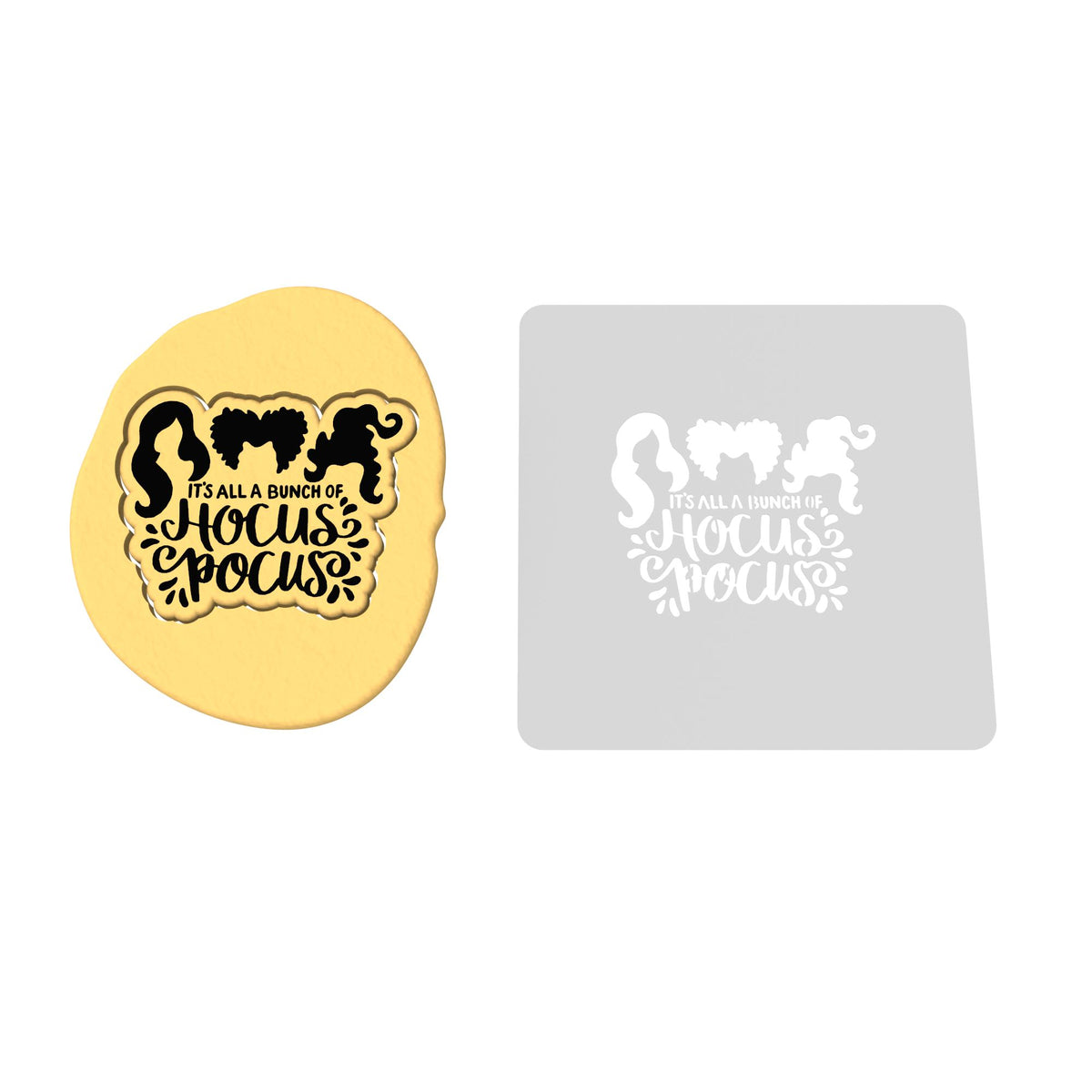 It's All Just a Bunch of Witch Sisters Cookie Cutter | Stamp | Stencil #1 Halloween / Fall Cookie Cutter Lady 2 Inch Small Cupcake Stamp Only Yes