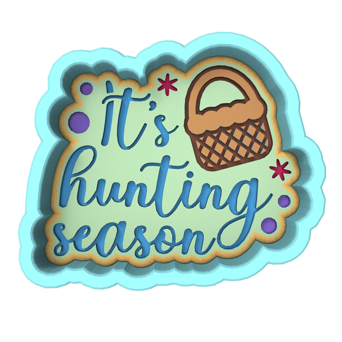 It's Hunting Season Cookie Cutter | Stamp | Stencil Animals & Dinosaurs Cookie Cutter Lady 