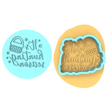 It's Hunting Season Cookie Cutter | Stamp | Stencil Animals & Dinosaurs Cookie Cutter Lady MINI - 2 Inches (5cm) **BUNDLE** Cutter + Debosser 