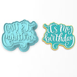It's My Birthday Cookie Cutter | Stamp | Stencil #1