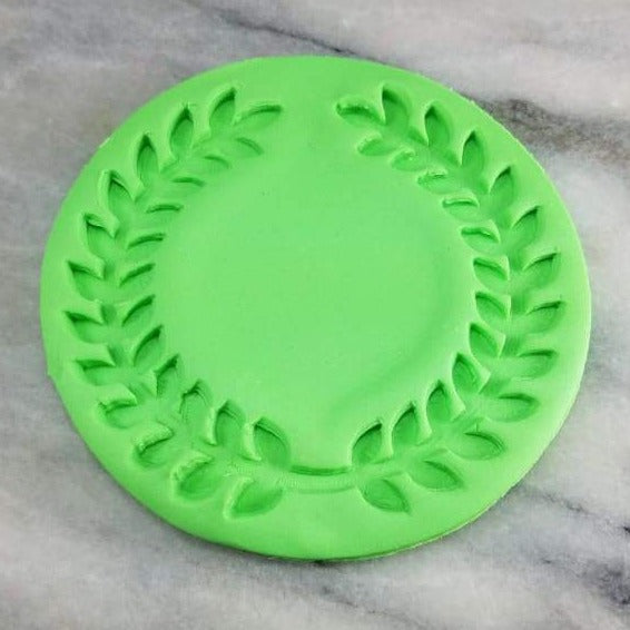 Ivy Frame Cookie Cutter Outline & Stamp #1 - Fondant & Plaques