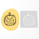 Jack O' Lantern Face Cookie Cutter | Stamp | Stencil #2 Halloween / Fall Cookie Cutter Lady 3 Inch Cupcake/Small Cookie Stamp Only Yes