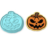 Jack O' Lantern Face Cookie Cutter | Stamp | Stencil #4