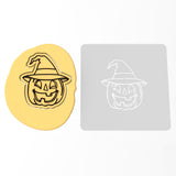 Jack O' Lantern Witch Cookie Cutter | Stamp | Stencil #1