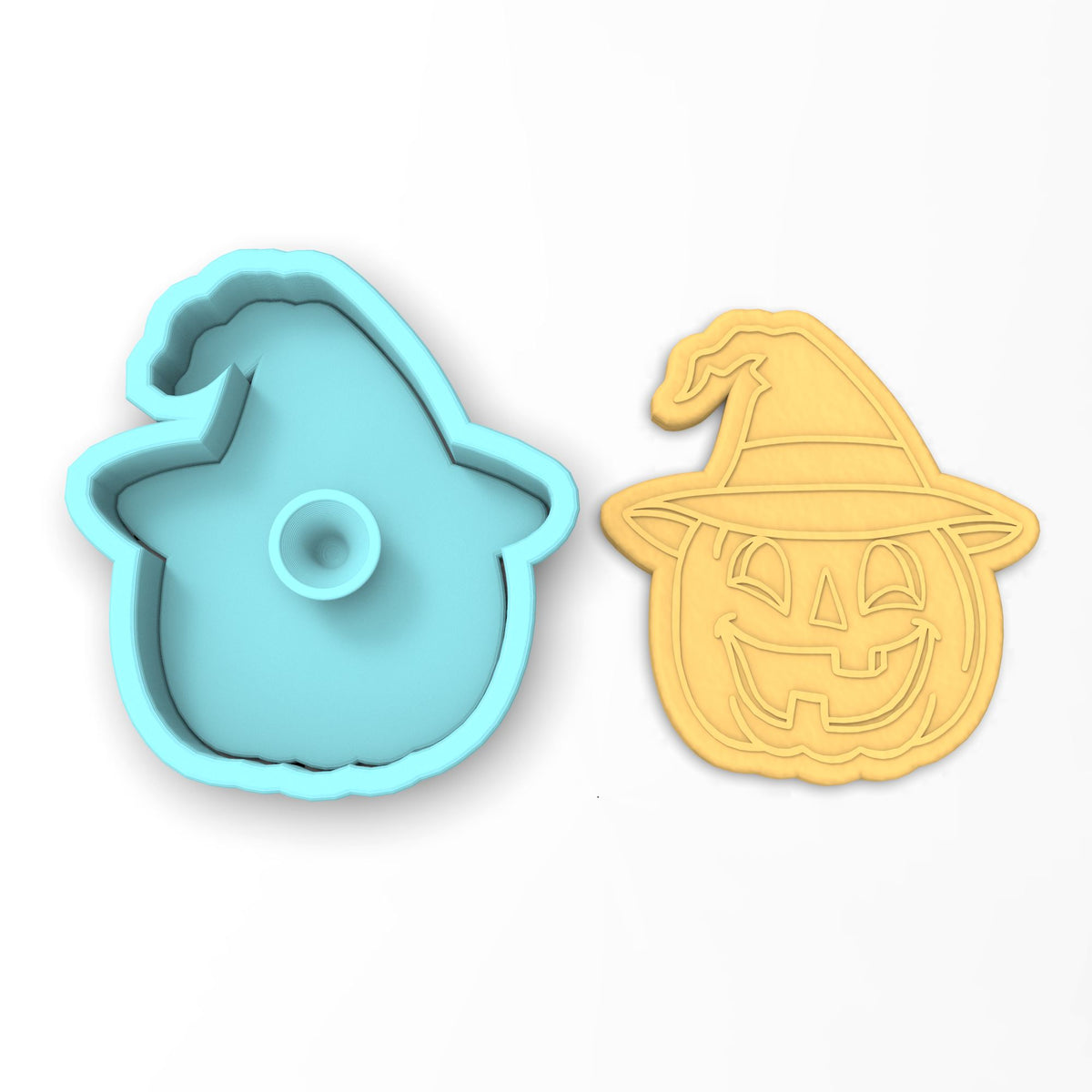 Jack O' Lantern Witch Cookie Cutter | Stamp | Stencil #1