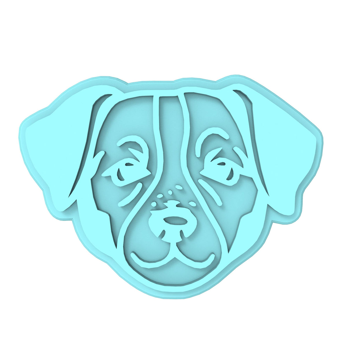 Jack Russel Cookie Cutter | Stamp | Stencil #1 Animals & Dinosaurs Cookie Cutter Lady MINI - 2 Inches (5cm) Stamp ONLY 