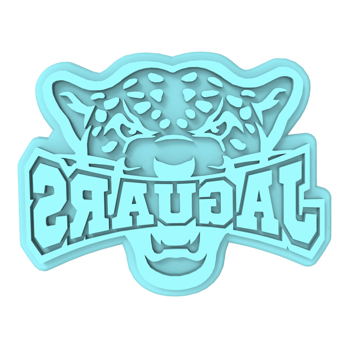 Jaguar Words Cookie Cutter | Stamp | Stencil #1 Animals & Dinosaurs Cookie Cutter Lady MINI - 2 Inches (5cm) Stamp ONLY 