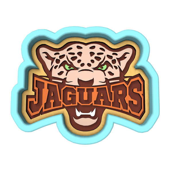 Jaguar Words Cookie Cutter | Stamp | Stencil #1 Animals & Dinosaurs Cookie Cutter Lady 