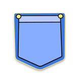 Jean Pocket Cookie Cutter | Stamp | Stencil #1