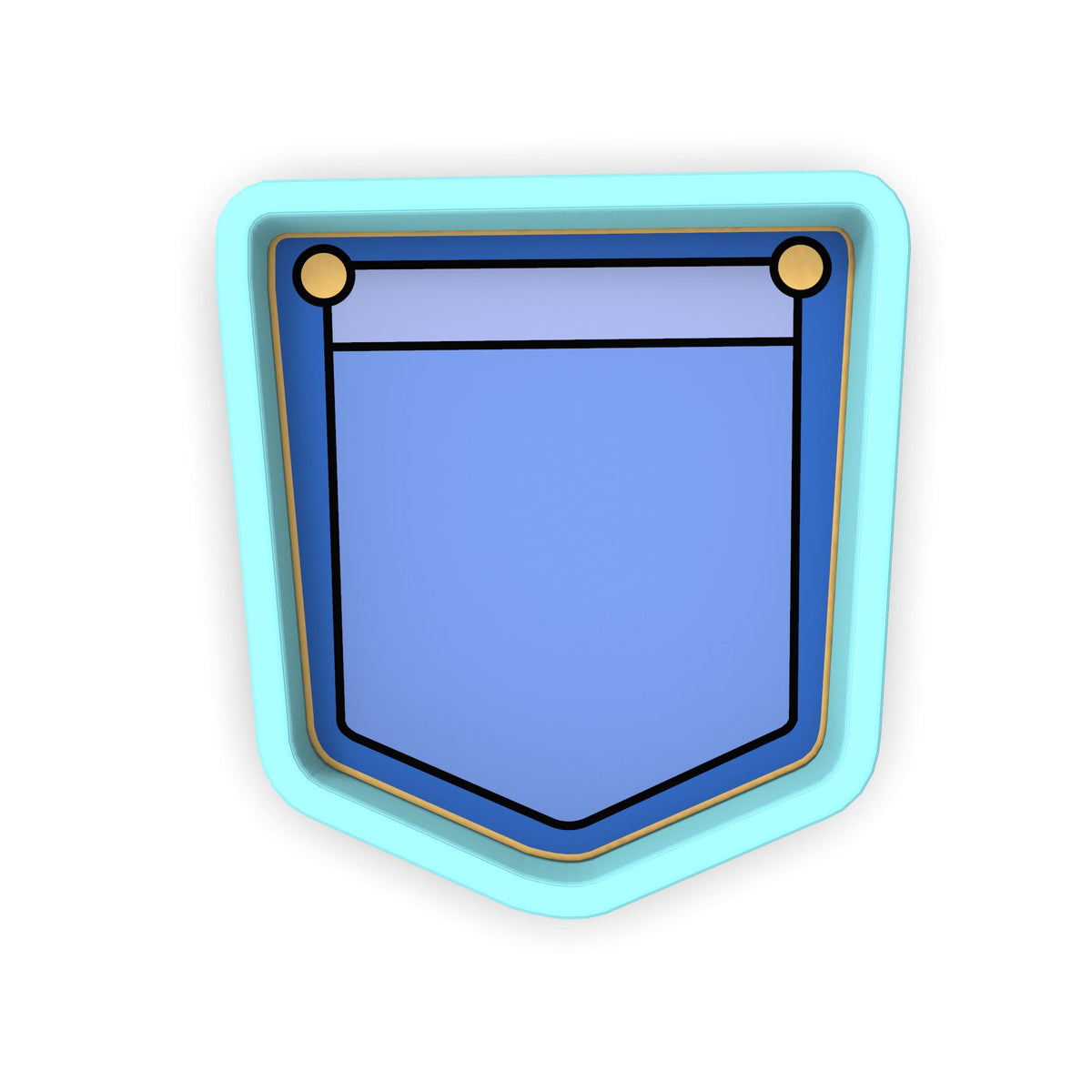 Jean Pocket Cookie Cutter | Stamp | Stencil #1