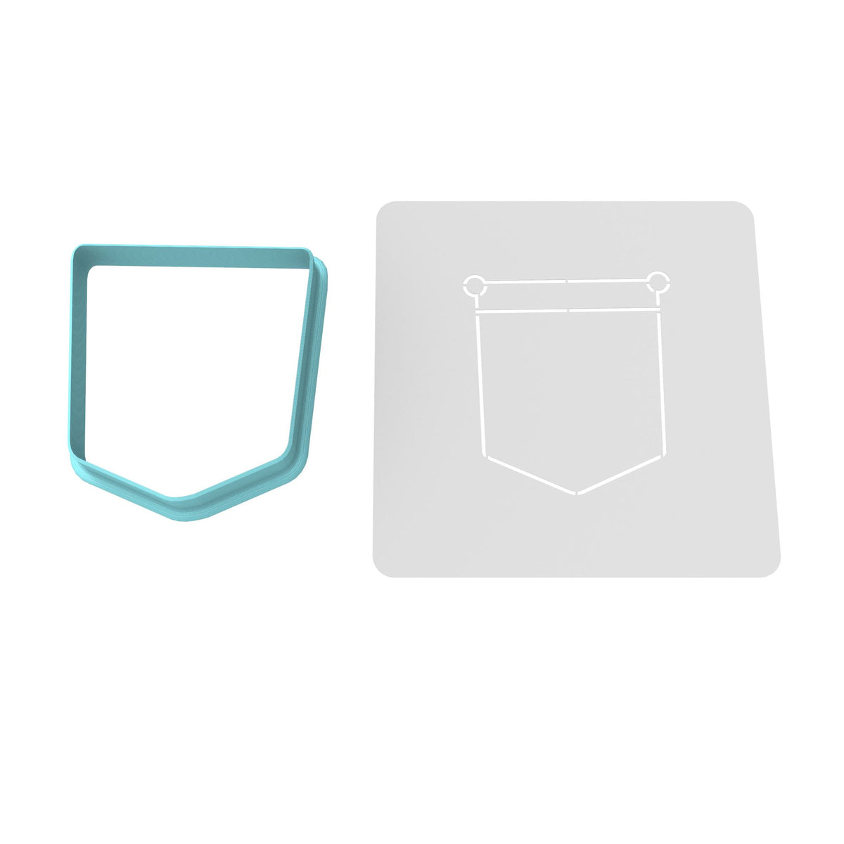 Jean Pocket Cookie Cutter | Stamp | Stencil #1