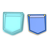 Jean Pocket Cookie Cutter | Stamp | Stencil #1