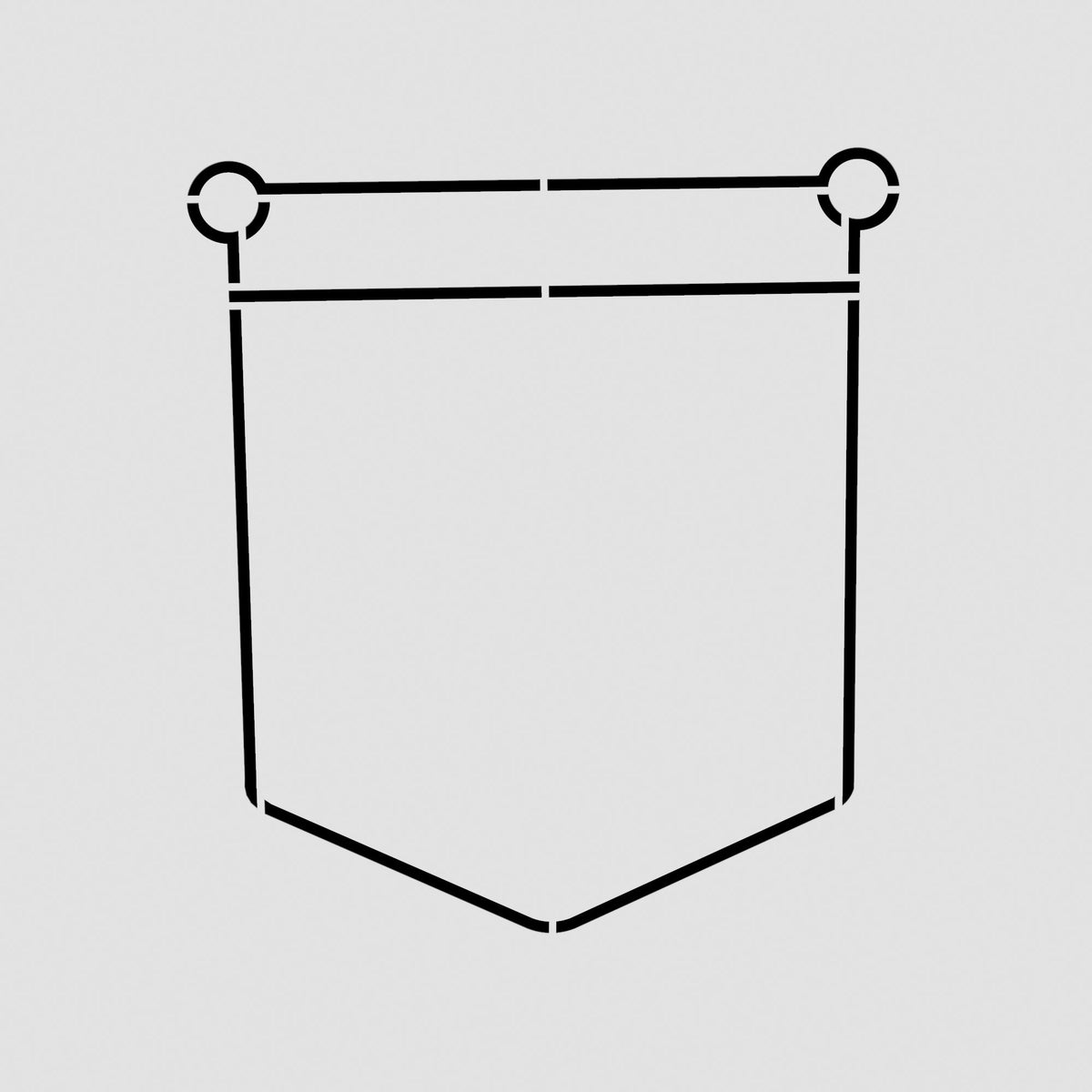 Jean Pocket Cookie Cutter | Stamp | Stencil #1