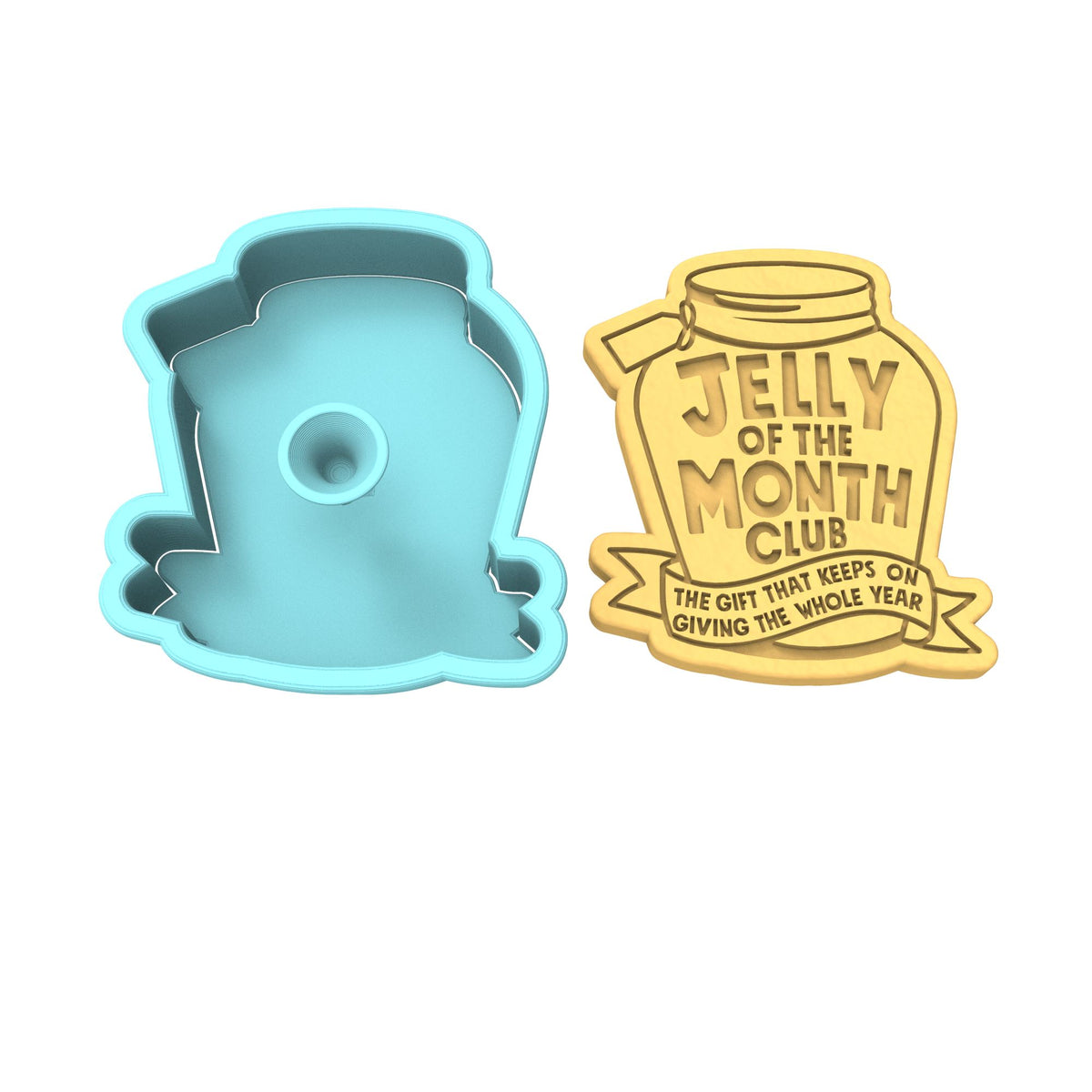 Jelly of the Month Club Cookie Cutter | Stamp | Stencil