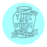 Jelly of the Month Club Cookie Cutter | Stamp | Stencil Xmas / Winter / NYE Cookie Cutter Lady 