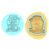 Jelly of the Month Club Cookie Cutter | Stamp | Stencil Xmas / Winter / NYE Cookie Cutter Lady 