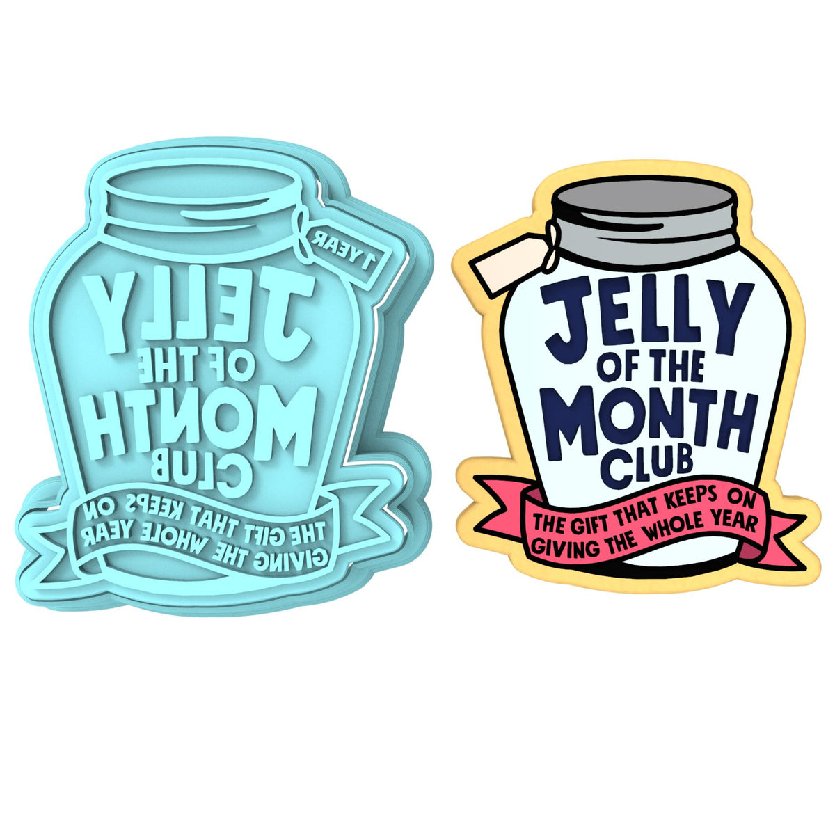 Jelly of the Month Club Cookie Cutter | Stamp | Stencil
