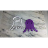 Jellyfish/Octopus Face Cookie Cutter Outline #1 Animals & Dinosaurs Cookie Cutter Lady 
