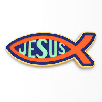 Jesus Fish Cookie Cutter | Stamp | Stencil #1