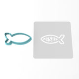 Jesus Fish Cookie Cutter | Stamp | Stencil #1