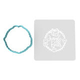 Jingle Bells Cookie Cutter | Stamp | Stencil #1 Xmas / Winter / NYE Cookie Cutter Lady MINI - 2 Inches (5cm) **BUNDLE** Cutter + Stencil 