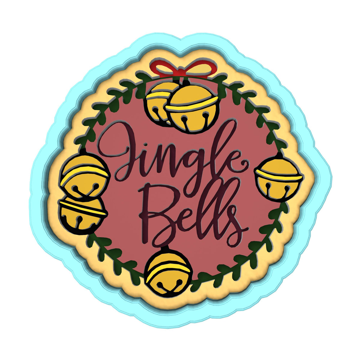 Jingle Bells Cookie Cutter | Stamp | Stencil #1