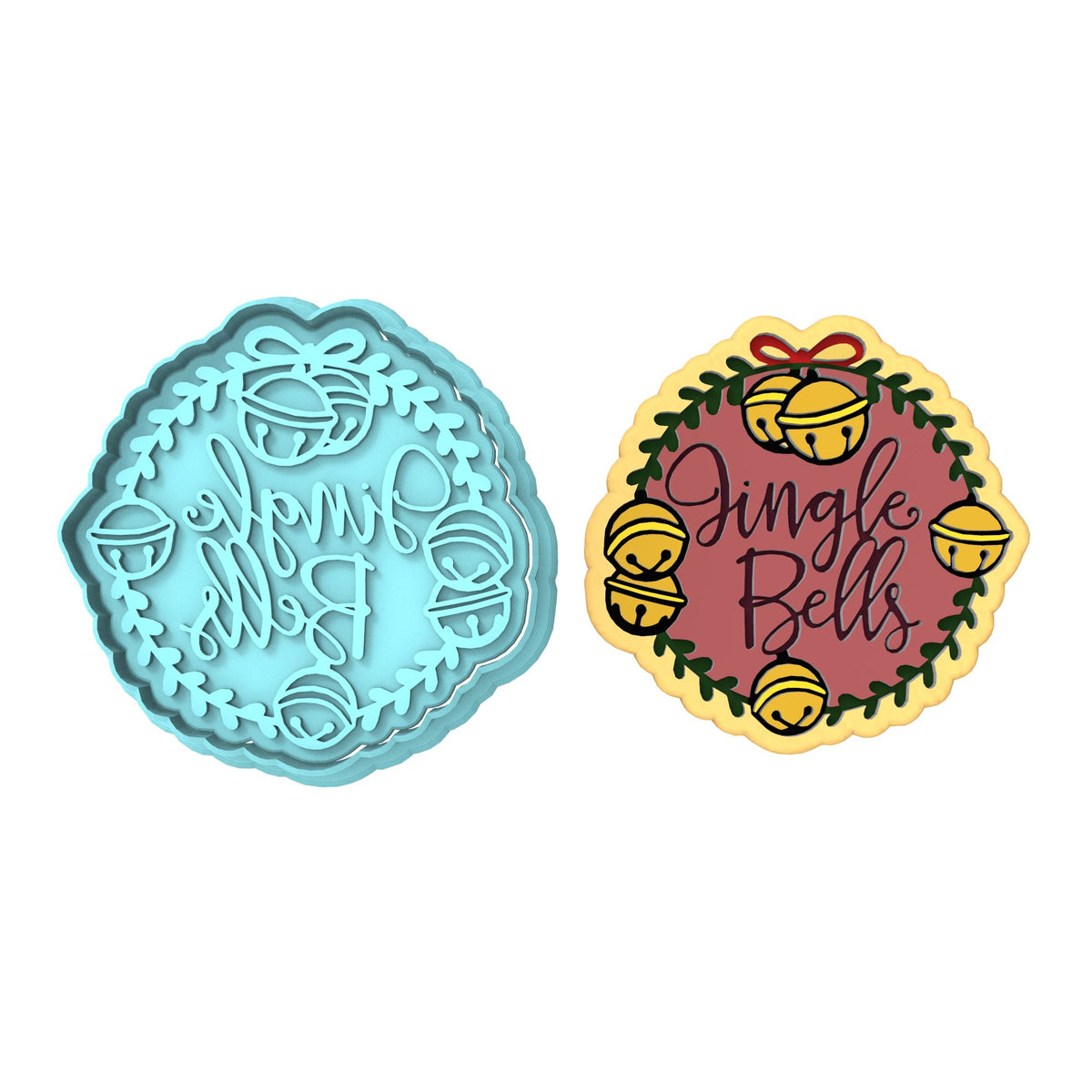 Jingle Bells Cookie Cutter | Stamp | Stencil #1