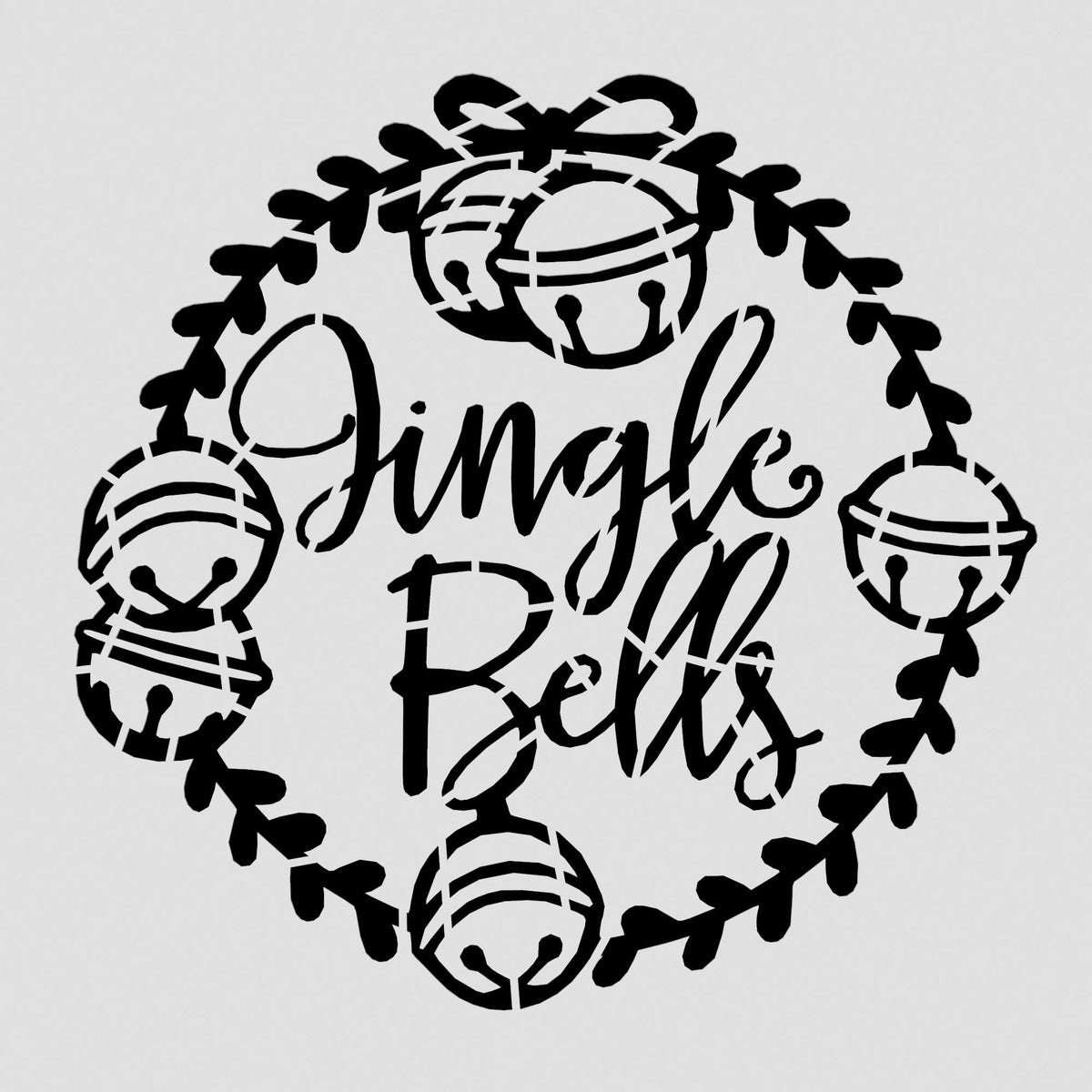 Jingle Bells Cookie Cutter | Stamp | Stencil #1