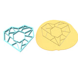 Josephine Geometric Heart Cookie Cutter Wedding / Baby / V Day Cookie Cutter Lady 