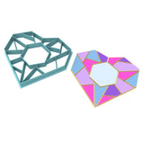 Josephine Geometric Heart Cookie Cutter Wedding / Baby / V Day Cookie Cutter Lady 